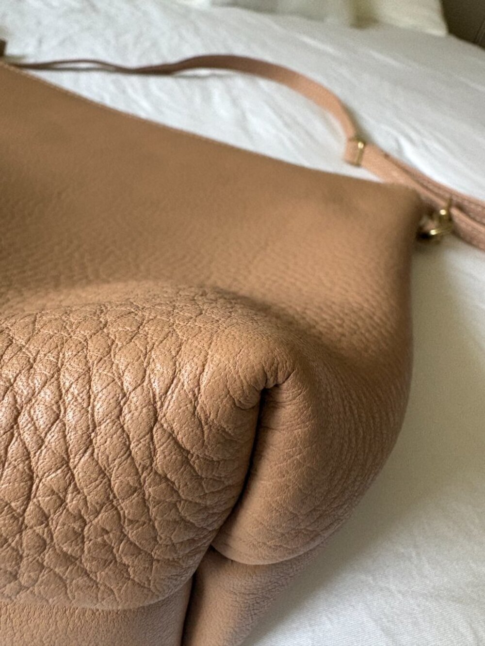 NEW Primecut Tan Leather Mini Hobo - Picture 7 of 9